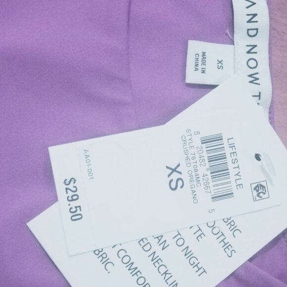 💜 NWT AND NOW THIS Essential Crewneck Bodysuit - Mauve/Dusty Rose (Size S) - Picture 3 of 3